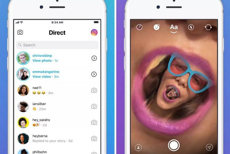Instagram Direct. The Verge