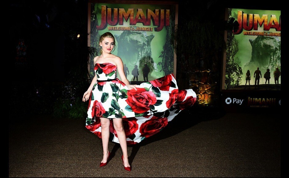 Meg Donnelly rocks a floral dress at the LA premiere of the film. Image from AP/Jordan Strauss Meg Donnelly rocks a floral dress at the LA premiere of the film. Image from AP/Jordan Strauss