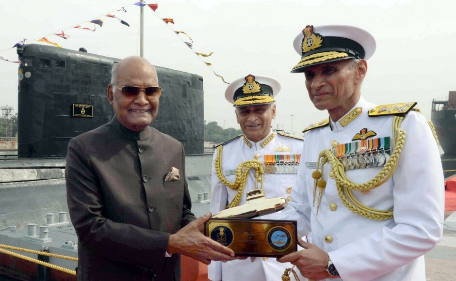 Till date, 17 submarines of the navy have been awarded the Chief of Naval Staff's Unit Citation for exceptional service. "The navy is India's primary instrument of sea power. It is also the guardian of our maritime interests, both military and civilian," Kovind said. PTI Till date, 17 submarines of the navy have been awarded the Chief of Naval Staff's Unit Citation for exceptional service. "The navy is India's primary instrument of sea power. It is also the guardian of our maritime interests, both military and civilian," Kovind said. PTI