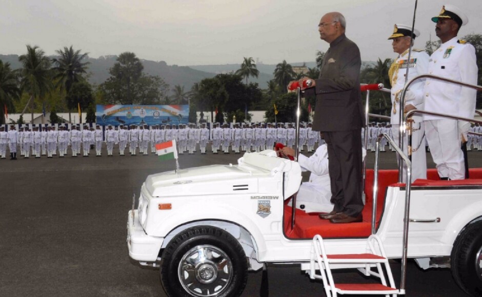 He expressed happiness that the submarine technology was now part of the government's "Make in India" programme. "This will strengthen our capabilities in the years to come," the president said. Image courtesy: Twitter @rashtrapatibhvn He expressed happiness that the submarine technology was now part of the government's "Make in India" programme. "This will strengthen our capabilities in the years to come," the president said. Image courtesy: Twitter @rashtrapatibhvn