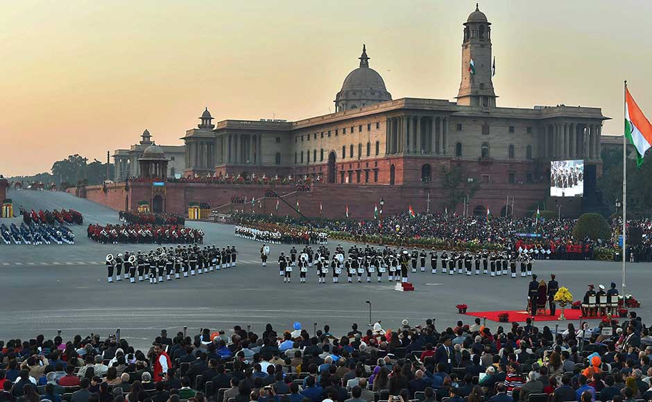The ceremony, held on 29 January every year, marks the culmination of the four-day-long Republic Day celebrations. PTI The ceremony, held on 29 January every year, marks the culmination of the four-day-long Republic Day celebrations. PTI