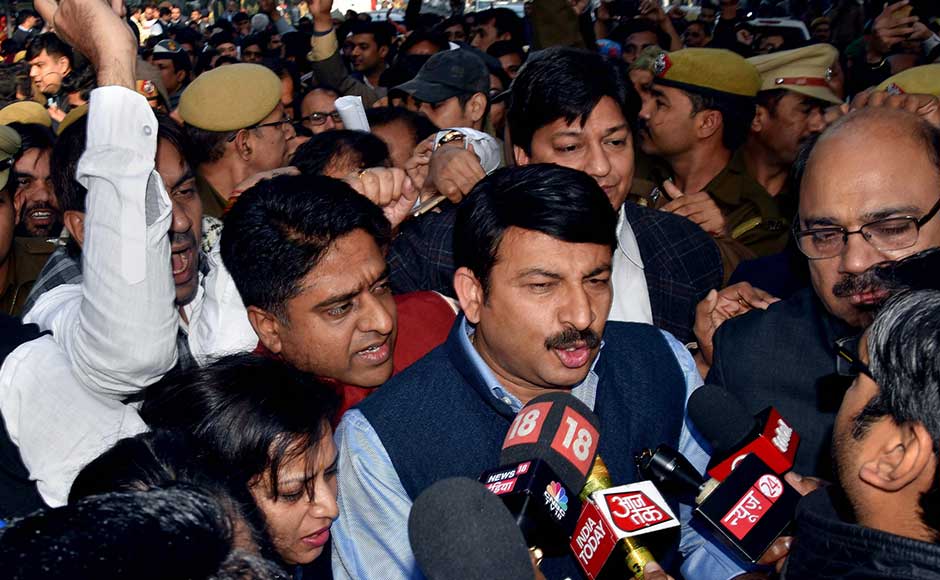 Delhi BJP chief Manoj Tiwari alleged that woman mayors of the BJP-ruled north and east civic bodies — Preety Agarwal and Neema Bhagat — along with the leader of Opposition in the Delhi Assembly, Vijender Gupta, and his personal assistant were "attacked" at Kejriwal's residence. PTI Delhi BJP chief Manoj Tiwari alleged that woman mayors of the BJP-ruled north and east civic bodies — Preety Agarwal and Neema Bhagat — along with the leader of Opposition in the Delhi Assembly, Vijender Gupta, and his personal assistant were "attacked" at Kejriwal's residence. PTI
