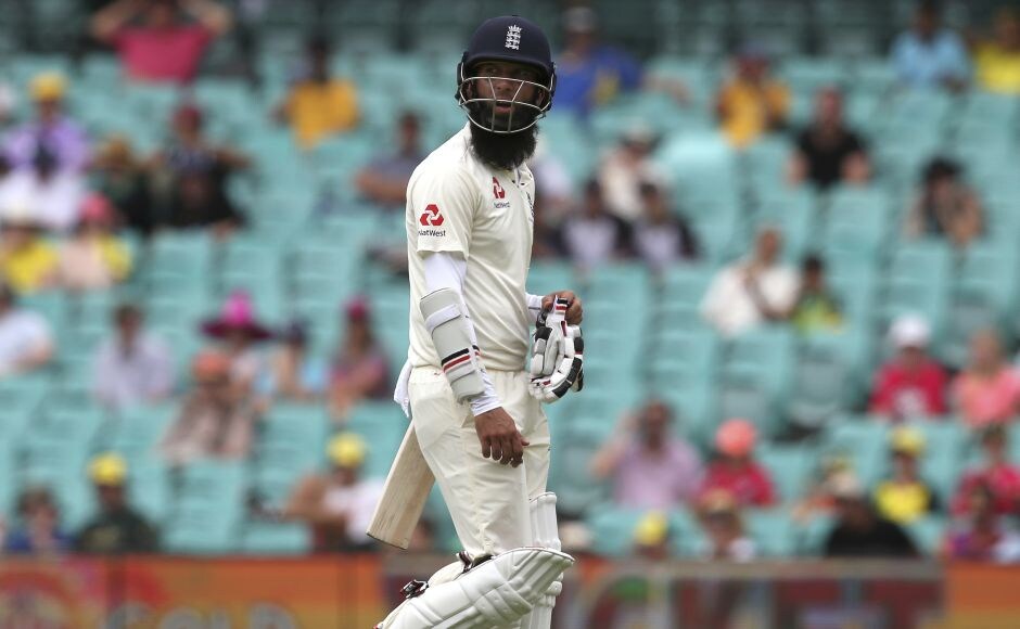 Moeen Ali's troublesome tour ended when he was trapped LBW by Australia's Nathan Lyon. AP Pat Cummins stars as Australia trounce England by an innings and 123 runs to win Ashes 4-0