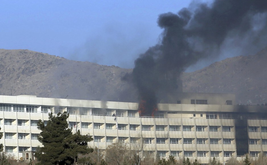 People trapped at the top of the building tied bedsheets together and climbed over balconies to escape the overnight assault. AP People trapped at the top of the building tied bedsheets together and climbed over balconies to escape the overnight assault. AP