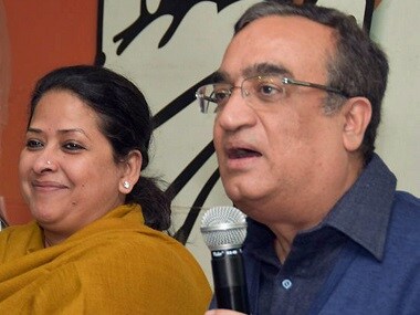 Delhi Congress president Ajay Maken address the press in connection with the disqualification of 20 AAP MLAs. PTI