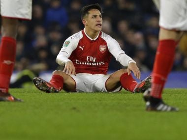 Arsenal's Alexis Sanchez. AP