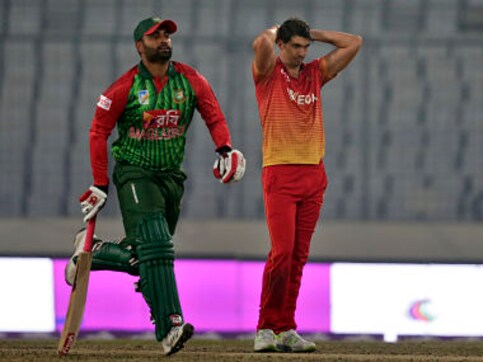Tri-nation series: Bangladesh's Tamim Iqbal, Shakib Al Hasan star in eight-wicket win over Zimbabwe Tri-nation series: Bangladesh's Tamim Iqbal, Shakib Al Hasan star in eight-wicket win over Zimbabwe
