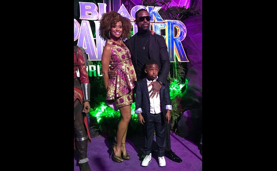 Designer Sterling K Brown also marked his presence along with family at the event. Twitter/@theblackpanther Designer Sterling K Brown also marked his presence along with family at the event. Twitter/@theblackpanther