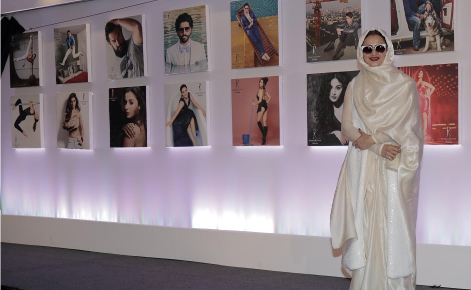 Rekha looked glamourous at the event. Image by Firstpost/Sachin Gokhale. Rekha looked glamourous at the event. Image by Firstpost/Sachin Gokhale.