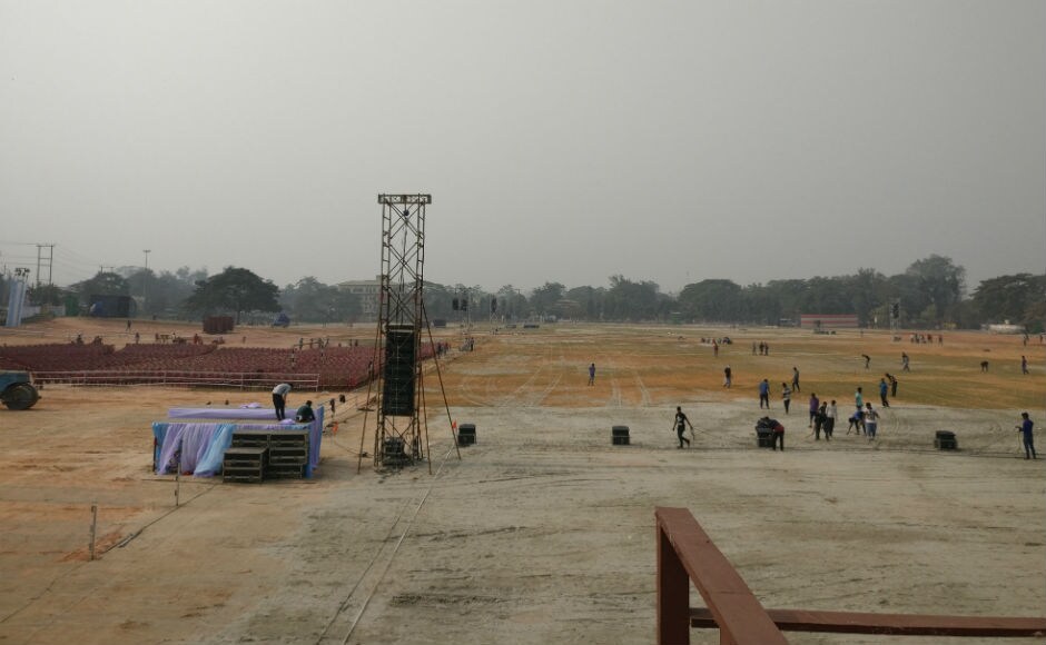 Preparations for the event have been underway for over two years. The event, according to RSS officials is to serve as a morale boost to the swayamsevaks working in remote areas. Firstpost/Rishiraj Bhagawati Preparations for the event have been underway for over two years. The event, according to RSS officials is to serve as a morale boost to the swayamsevaks working in remote areas. Firstpost/Rishiraj Bhagawati