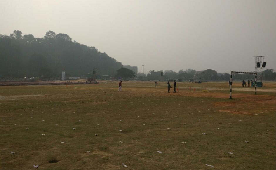 Apart from Bhagwat, Senior Sangh leaders such as joint general secretary V Bhagaiah, Krishna Gopal Sharma and Dattatreya Hosabole will also speak at the rally. Firstpost/Rishiraj Bhagawati Apart from Bhagwat, Senior Sangh leaders such as joint general secretary V Bhagaiah, Krishna Gopal Sharma and Dattatreya Hosabole will also speak at the rally. Firstpost/Rishiraj Bhagawati