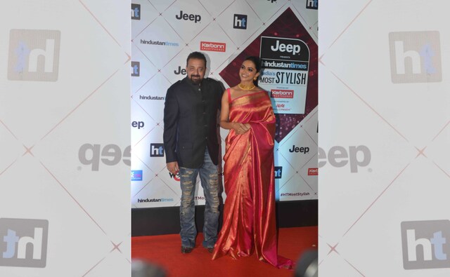 Sanjay Dutt, Deepika Padukone at the event. Image by Firstpost. Sanjay Dutt, Deepika Padukone at the event. Image by Firstpost.