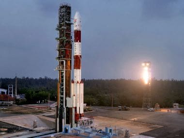 PSLV-C40 on the First Launch Pad. Image: ISRO