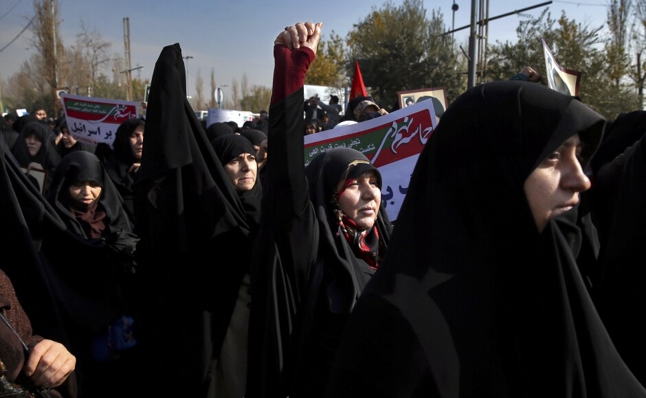 Demonstrators have called for more protests in the days ahead. While Rouhani has said the government allows demonstrations, all so far have been held without police permission, which is illegal. AP Thousands hit Iran's streets protesting rising inflation and unemployment