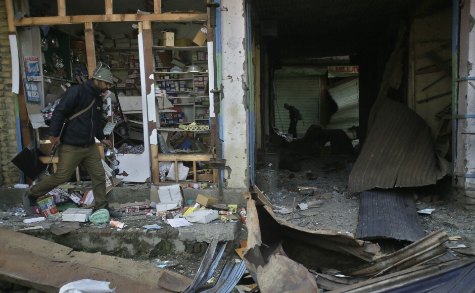Four police officers were killed and two others injured on Saturday in a massive improvised explosive device (IED) blast in Jammu and Kashmir's Sopore. AP IED blast rocks Jammu and Kashmir's Sopore; four police officers killed, two injured