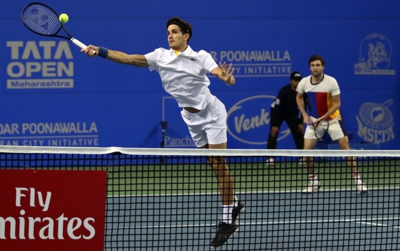 French duo of Pierrer-Hugues Herbert and Gilles Simon are playing together for the first time but have had a great week and are into the final. Maharashtra Open