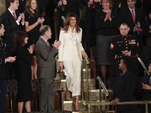 Melania Trump braves public eye after Donald Trump's cheating claims surface Melania Trump braves public eye after Donald Trump's cheating claims surface