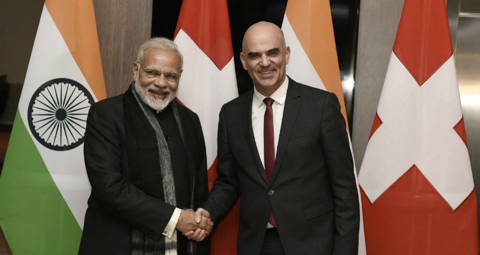 After arriving at Davos, Modi met Swiss President Alain Berset and discussed ways to deepen bilateral ties on the sidelines of the World Economic Forum (WEF) annual summit. Twitter @meaindia After arriving at Davos, Modi met Swiss President Alain Berset and discussed ways to deepen bilateral ties on the sidelines of the World Economic Forum (WEF) annual summit. Twitter @meaindia