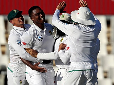 South Africa's Lungi Ngidi's six-wicket haul powered South Africa to series win in Centurion. AP
