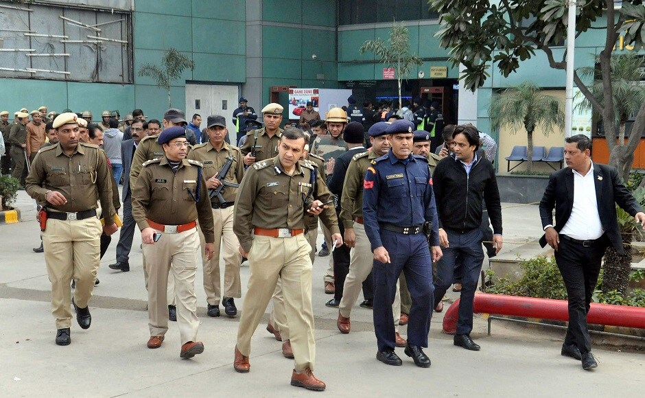 A bus was torched and a highway blocked in Haryana's Gurugram where protesters violated prohibitory orders while the police had to use force to disperse an agitating mob in Lucknow. PTI A bus was torched and a highway blocked in Haryana's Gurugram where protesters violated prohibitory orders while the police had to use force to disperse an agitating mob in Lucknow. PTI
