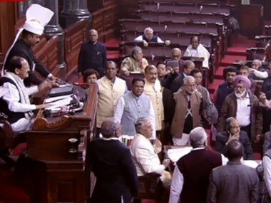Disruptions in Rajya Sabha on 21 December, 2018. PTI