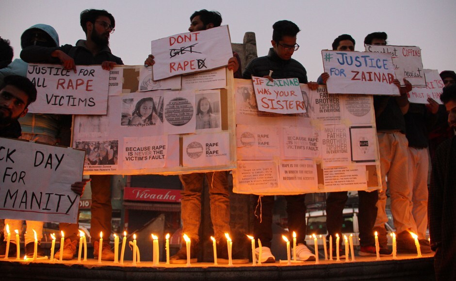 Zainab was kidnapped from near her home on 4 January while her parents were in Saudi Arabia on a pilgrimage. Her uncle reported her missing the next day, police said. An autopsy confirmed that the child was strangled and sodomized. The reports also show signs of torture. Firstpost/ Sameer Mushtaq Zainab was kidnapped from near her home on 4 January while her parents were in Saudi Arabia on a pilgrimage. Her uncle reported her missing the next day, police said. An autopsy confirmed that the child was strangled and sodomized. The reports also show signs of torture. Firstpost/ Sameer Mushtaq