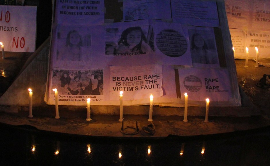 People across Kashmir have expressed concern over the rape and murder of Zainab. Her body was discovered in a waste-dump on 9 January. Firstpost/ Sameer Mushtaq People across Kashmir have expressed concern over the rape and murder of Zainab. Her body was discovered in a waste-dump on 9 January. Firstpost/ Sameer Mushtaq