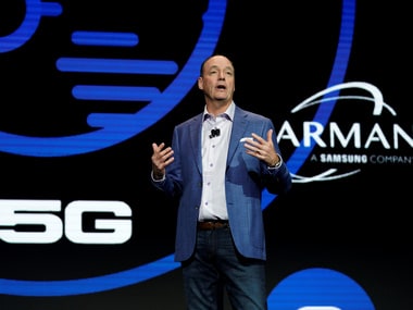 Tim Baxter, CEO of Samsung Electronics North America, at CES 2018.