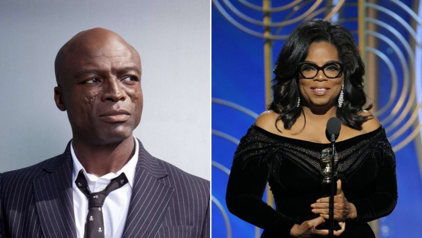 Seal and Oprah Winfrey. AP
