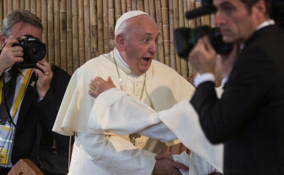 Francis decried the pressure being exerted by big business interests seeking petroleum, gas, lumber, and gold and plundering supplies for other countries without concern for its inhabitants. AP In Peru, Pope Francis speaks of threat to Amazon's indigenous people, decries destruction of environment