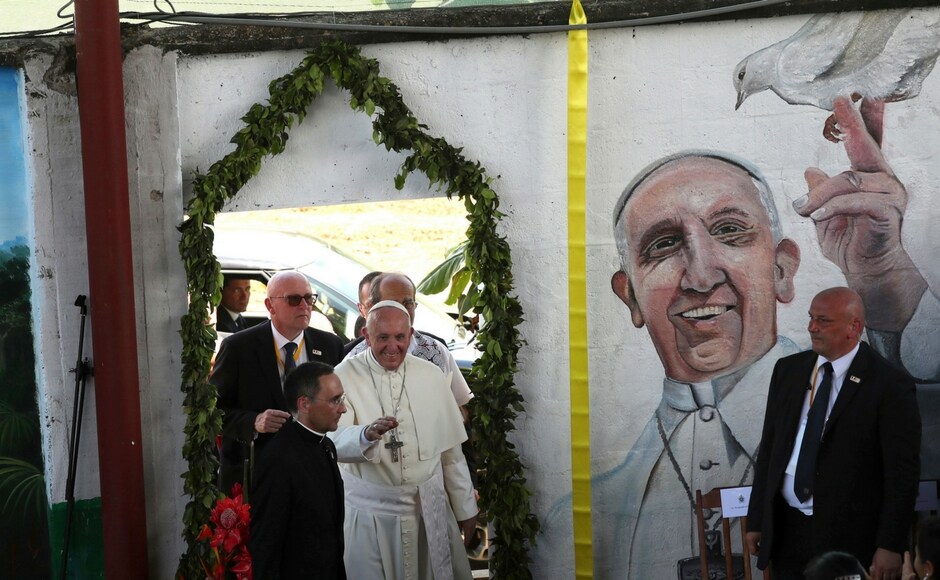 Pope Francis issued a ringing defense of people and the environment of the Amazon in Peru on Friday, saying big business and “consumerist greed” could not be allowed to destroy a natural habitat vital for the entire planet. AP In Peru, Pope Francis speaks of threat to Amazon's indigenous people, decries destruction of environment