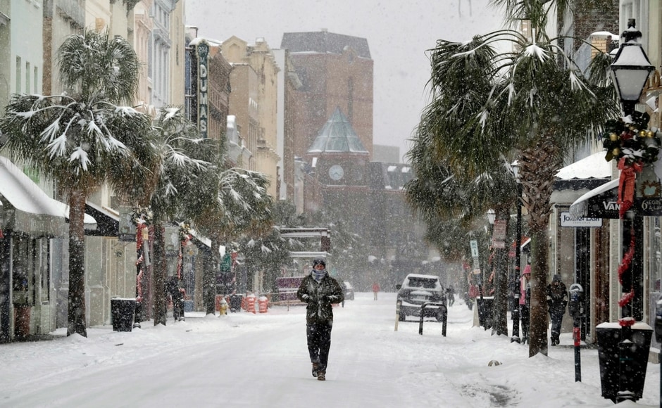 North Carolina Governor Roy Cooper on Thursday said three people have died in the snow storm. AP Three dead as 'bomb cyclone' batters eastern US; Over 3000 flights cancelled, schools and offices remain closed
