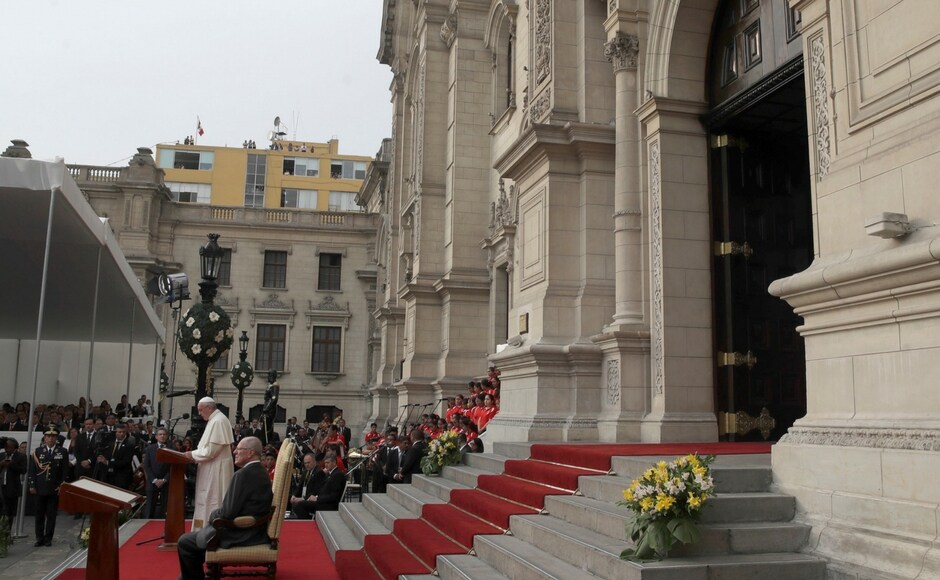 Thousands of representative of the groups from across Peru walked before him, dressed in traditional regional costumes and feather headdresses and speaking in their native languages. AP In Peru, Pope Francis speaks of threat to Amazon's indigenous people, decries destruction of environment