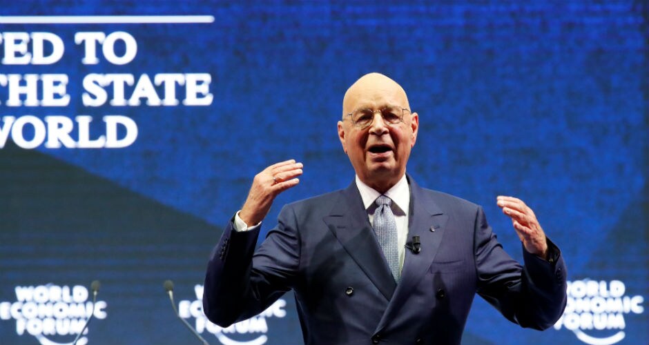 WEF founder and executive chairman Klaus Schwab declared the summit open, while welcoming members from business, politics, academia and media. Reuters WEF founder and executive chairman Klaus Schwab declared the summit open, while welcoming members from business, politics, academia and media. Reuters
