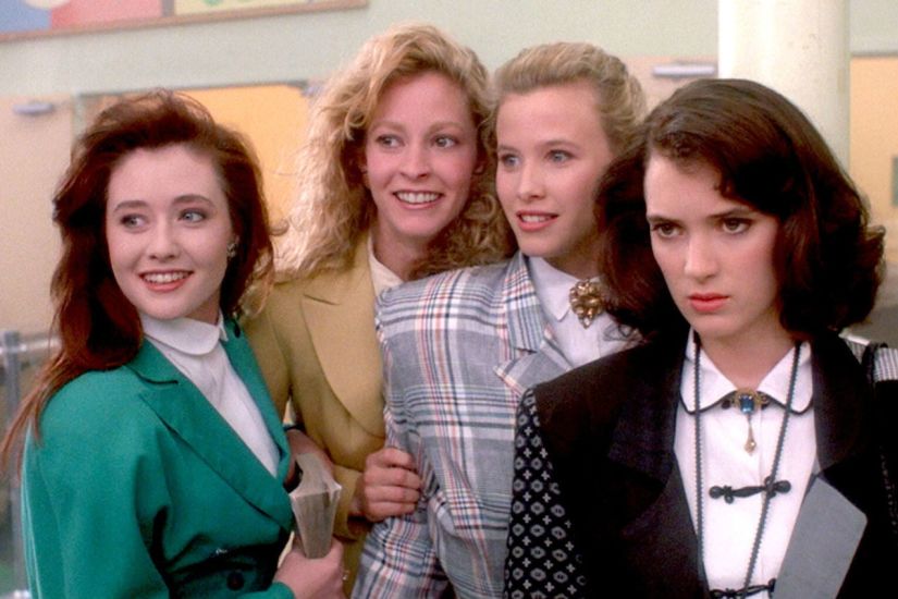Shannen Doherty, Lisanne Falk, Kim Walker and Winona Ryder in Heathers (1988)