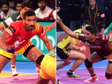 Sukesh Hegde's (L) Karnataka will take on Rishank Devadiga (R)'s Maharashtra in the first semi-final of the 65th Senior Kabaddi National Championships