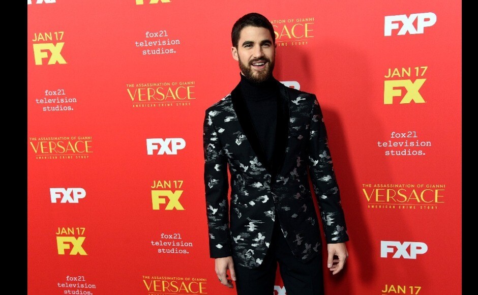 Darren Criss, a caste member, poses for the photographers at the screening. Image from AP/Chris Pizzello Penelope Cruz, Ricky Martin shine at LA screening of The Assassination of Gianni Versace