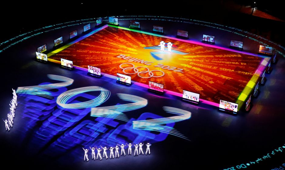 A general view during the closing ceremony. Beijing is the venue for the 2022 Winter Olympics. Reuters A general view during the closing ceremony. Beijing is the venue for the 2022 Winter Olympics. Reuters