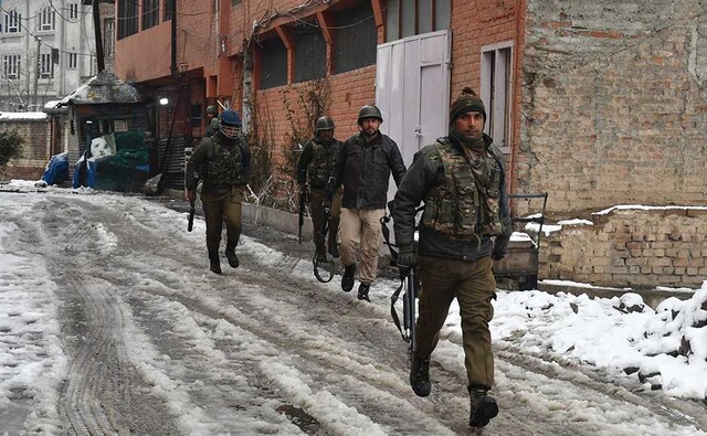 The jawan, belonging to 49 Battalion of the Central Reserve Police Force (CRPF), suffered injuries in the gunfight and died hours later, officials said. Firstpost/Sameer Mushtaq The jawan, belonging to 49 Battalion of the Central Reserve Police Force (CRPF), suffered injuries in the gunfight and died hours later, officials said. Firstpost/Sameer Mushtaq