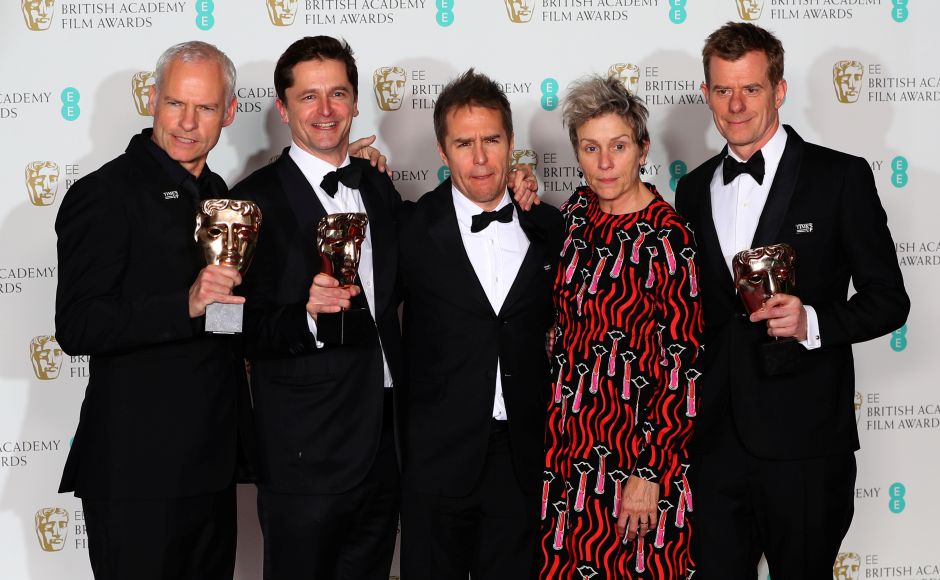 Three Billboards conquers 2018 BAFTAs with five awards; Gary Oldman wins best actor