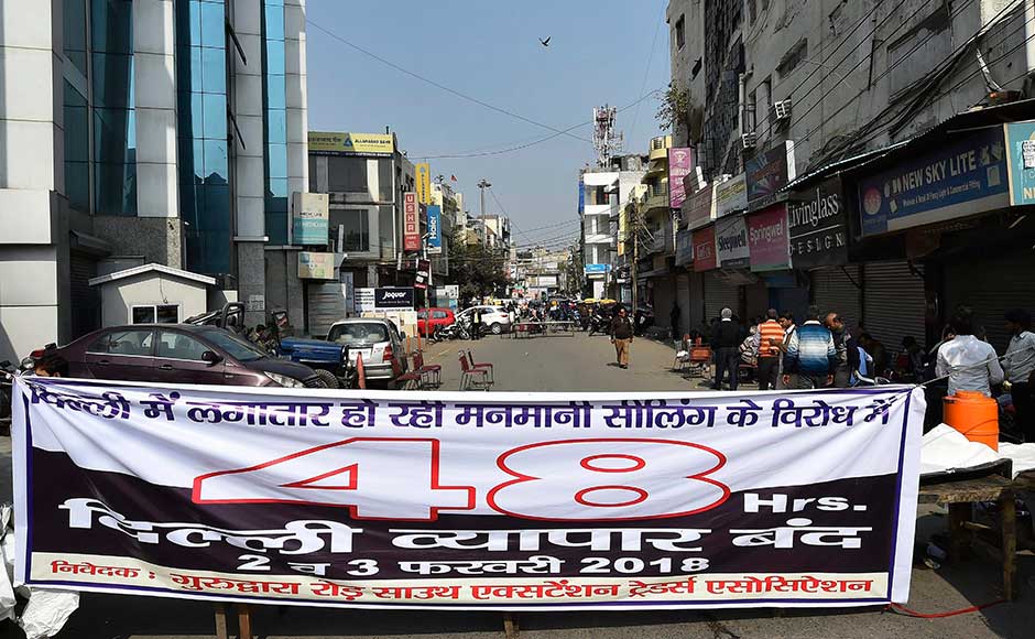 According to CAIT, all wholesale and commercial markets in Delhi were shut in protest against the sealing drive. Civic bodies in north, south and central Delhi have taken action against more than 50 shops in the Defence Colony market on the directions of the apex court-appointed monitoring committee for failing to deposit conversion charges according to Master Plan 2021. PTI According to CAIT, all wholesale and commercial markets in Delhi were shut in protest against the sealing drive. Civic bodies in north, south and central Delhi have taken action against more than 50 shops in the Defence Colony market on the directions of the apex court-appointed monitoring committee for failing to deposit conversion charges according to Master Plan 2021. PTI