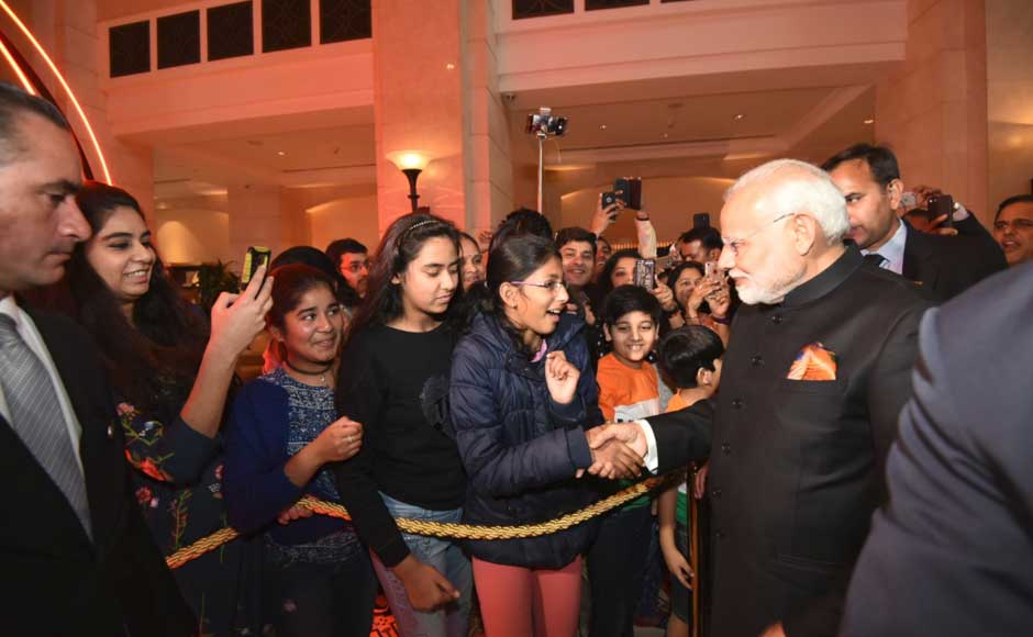 The prime minister also met the Indian community in Amman, the capital of Jordan. Twitter@PMOIndia Narendra Modi in Jordan: Ahead of Palestine visit, PM meets King Abdullah II, interacts with Indian diaspora in Amman