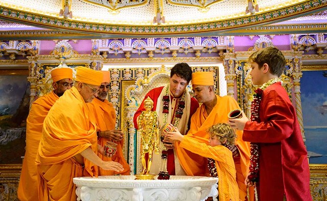 He then proceeded to the Akshardham Temple in the state capital Gandhinagar and spent about 40 minutes there. AP He then proceeded to the Akshardham Temple in the state capital Gandhinagar and spent about 40 minutes there. AP
