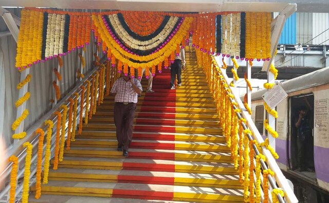 Emphasising that the Indian Railways has adopted a holistic and integrated approach towards passenger service, Goyal said the construction of 56 more FOBs has been sanctioned and is expected to be completed in the next 12 months. Twitter@WesternRly Emphasising that the Indian Railways has adopted a holistic and integrated approach towards passenger service, Goyal said the construction of 56 more FOBs has been sanctioned and is expected to be completed in the next 12 months. Twitter@WesternRly