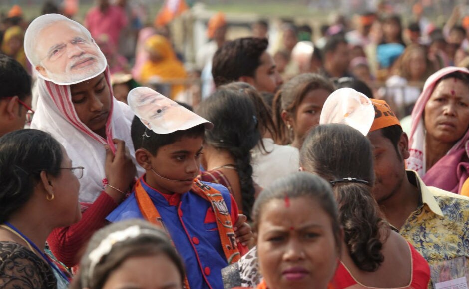 Thursday's rally was Prime Minister's second campaign meeting in the state to drum up support for the BJP candidates for the 27 February elections. Results will be declared on 3 March. Firstpost/Rishiraj Bhagawati Thursday's rally was Prime Minister's second campaign meeting in the state to drum up support for the BJP candidates for the 27 February elections. Results will be declared on 3 March. Firstpost/Rishiraj Bhagawati