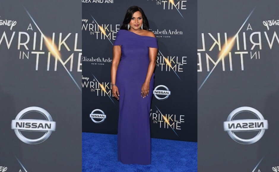 Mindy Kaling attends the LA premiere. Image from Twitter/@AleenaCCansino Mindy Kaling attends the LA premiere. Image from Twitter/@AleenaCCansino