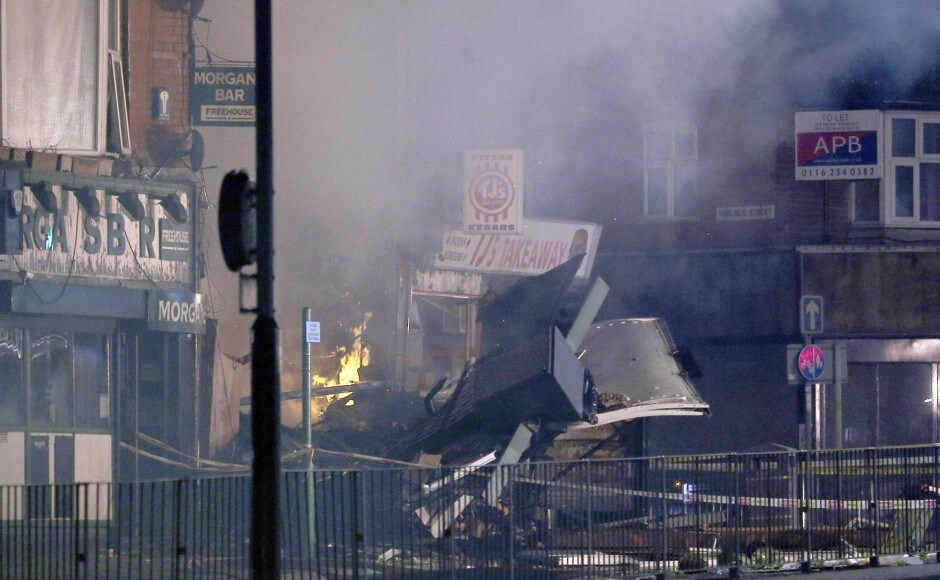 Six fire engines were sent to the scene and a fire service spokeswoman said crews were involved in a "search and rescue" operation. AP Six fire engines were sent to the scene and a fire service spokeswoman said crews were involved in a "search and rescue" operation. AP