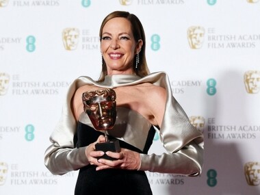 Allison Janney wears gown by India-born fashion designer Bibhu Mohapatra at BAFTA red carpet