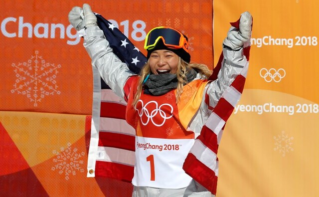 Chloe Kim of the US Kim has become the youngest female medallist in Olympic snowboarding history at the age of 17 when she won the women's snowboard halfpipe on Tuesday morning. Reuters Chloe Kim of the US Kim has become the youngest female medallist in Olympic snowboarding history at the age of 17 when she won the women's snowboard halfpipe on Tuesday morning. Reuters