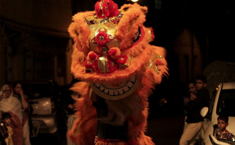 A group of youngsters also performed the traditional dragon dance after the prayer. Performed on every New Year's eve, it is said to bring luck and prosperity for the community. Firstpost/Tony George A group of youngsters also performed the traditional dragon dance after the prayer. Performed on every New Year's eve, it is said to bring luck and prosperity for the community. Firstpost/Tony George